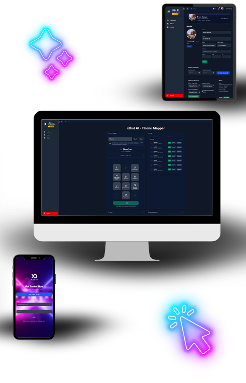 xDial AI on iOS, Android, and Web